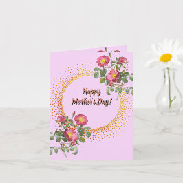 Cartão Dia das Mães Jardim Floral em Inglês