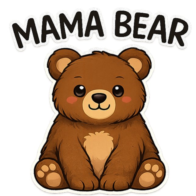 Cartão Dia das Mães Mama Bear (Criador carregado)