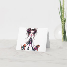 Cartão Dia das Mães Mamãe Dachshund