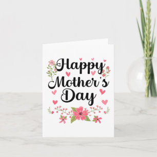 Cartão Dia das Mães Mamãe Fofo Floral Mulheres Para Mãe A
