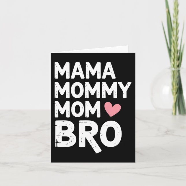 Cartão Dia das Mães Mamãe Mãe Irmão (Frente)