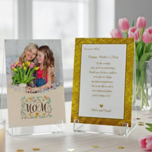 Cartão Dia das Mães Personalizado I Foto & Mensagem Pesso