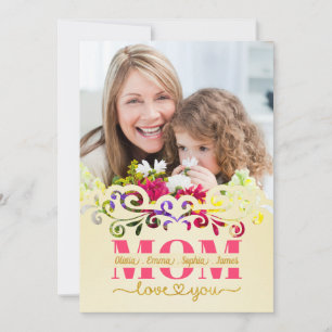 Cartão Dia das Mães Personalizado I Foto & Mensagem Pesso