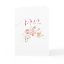 Dia das Mães Rosa Floral Estabelecido