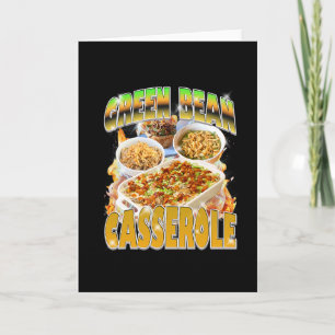 Cartão Dia de Ação de Graças Feijão Verde Cerole Bootleg 
