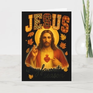 Cartão Dia de Ação de Graças Hugvyn Jesus É Minha Estação