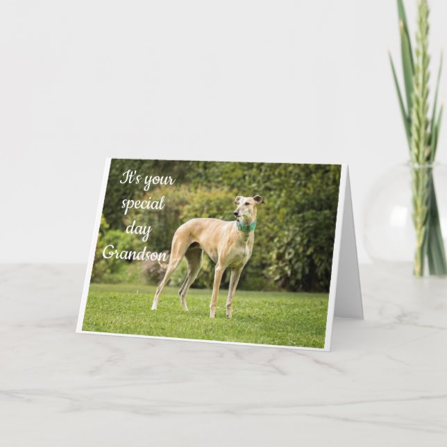 CARTÃO *DIA DE ANIVERSÁRIO DO GRANDSON* ESPERO QUE VOCÊ E (Frente)