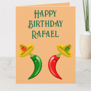 Cartão Dia de Aniversário Personalizado do Chilis Mexican