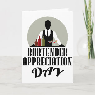 Cartão Dia de Apreciação do Bartender