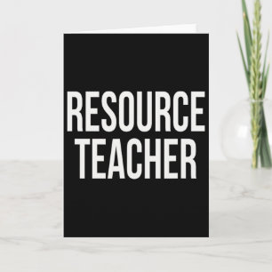 Cartão Dia de Apreciação do Professor de Recursos Para Tr