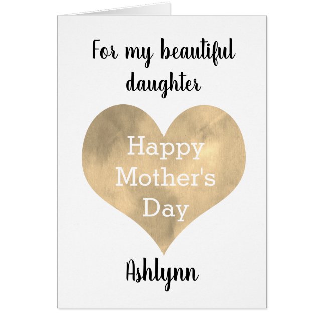 Cartão Dia de as mães auxiliar (Frente)