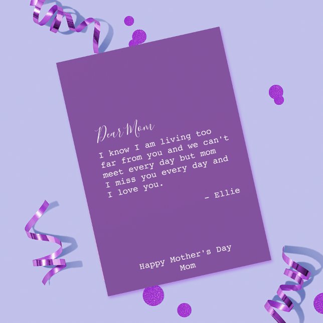 Cartão Dia de as mães bonitinho a perde (Criador carregado)