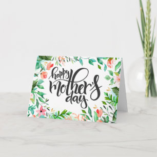 Cartão Dia de as mães Botânico da Ilha