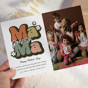 Cartão Dia de as mães de Hippie Mama