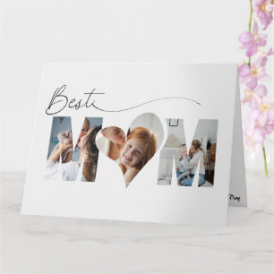 Cartão Dia de as mães de Mãe de Coração Dobrada