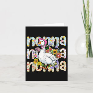 Cartão Dia de as mães de Nonna Goose Bobo Vovó Floral