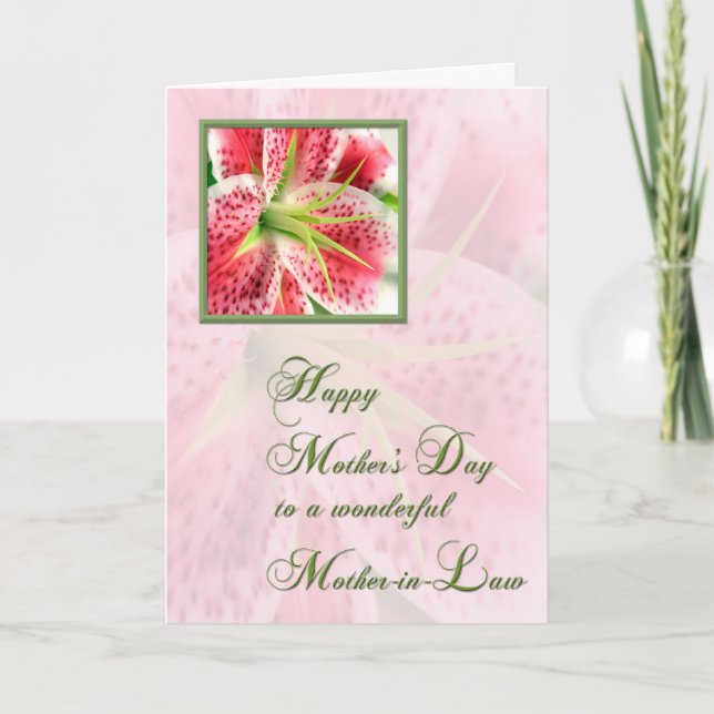 Cartão Dia de as mães de sogra (Frente)