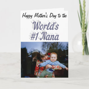 Cartão Dia de as mães de texto da cinza de Fotografia Nan