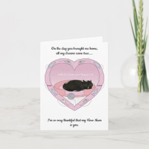 Cartão Dia de as mães do gato.