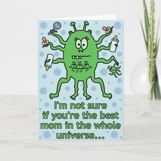 Cartão Dia de as mães engraçada (Frente)