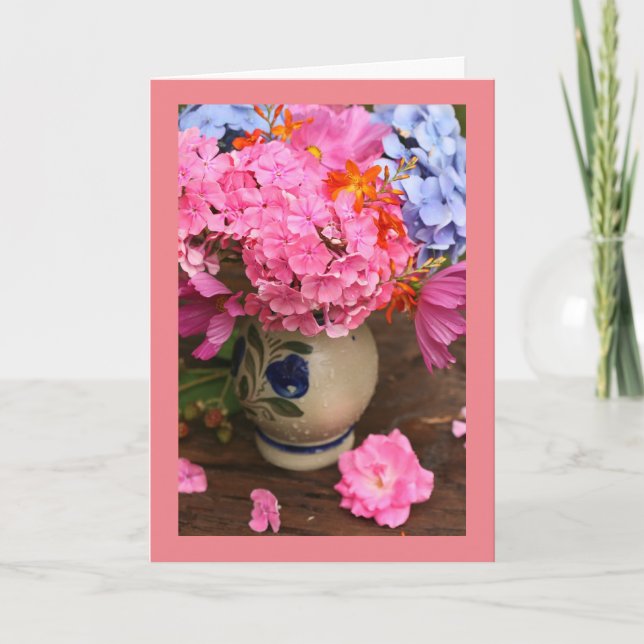 Cartão Dia de as mães, envelopes brancos padrão incluídos (Frente)