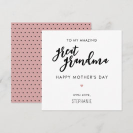 Cartão Dia de as mães Excelente minimalista e moderno da 