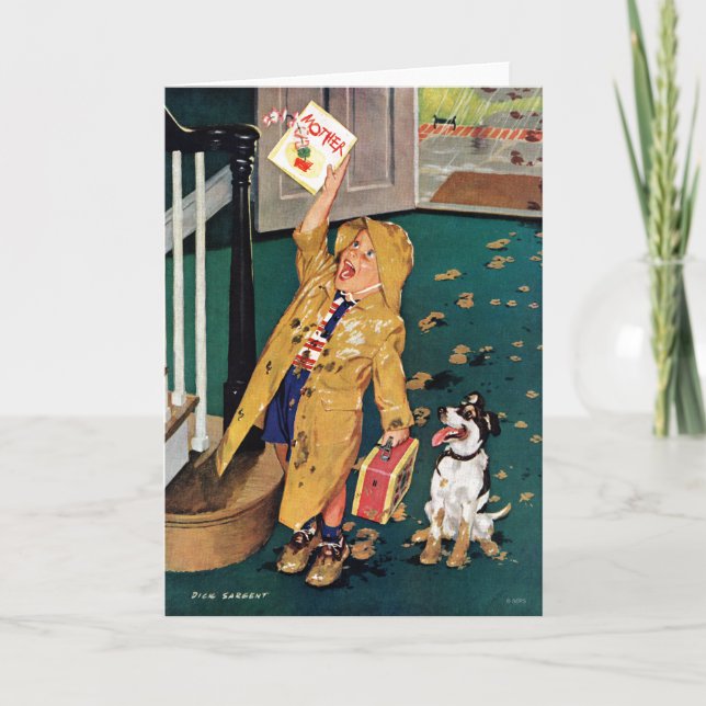 Cartão Dia de as mães Feliz (Frente)