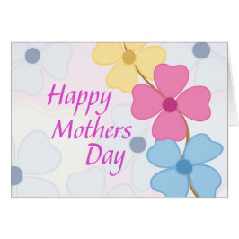 Cartão Dia de as mães Feliz