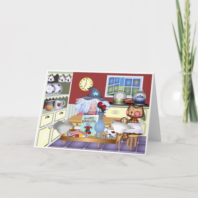 Cartão Dia de as mães Feliz (Frente)