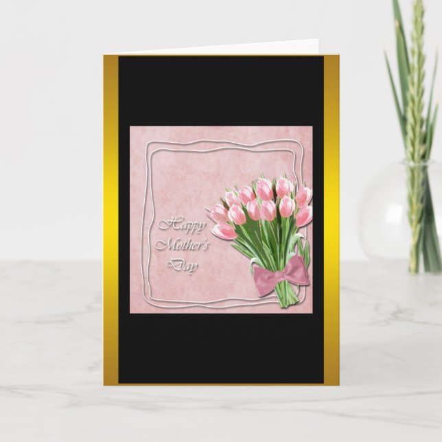 Cartão Dia de as mães Feliz (Frente)