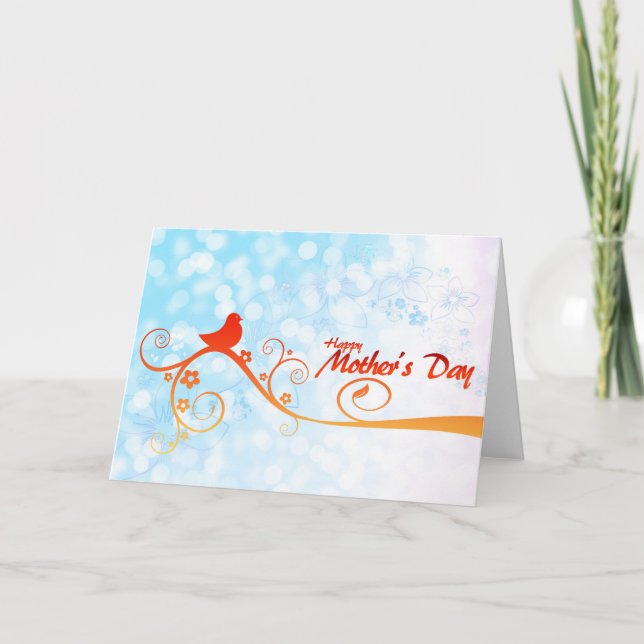 Cartão Dia de as mães Feliz (Frente)