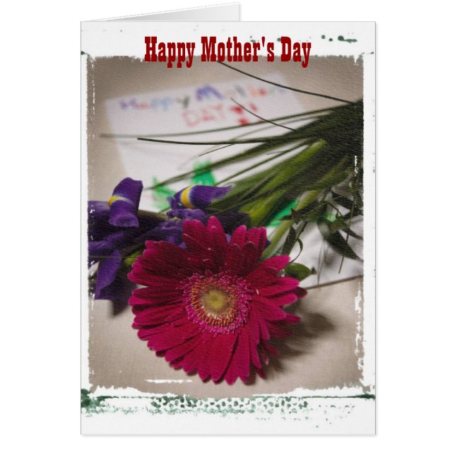 Cartão Dia de as mães Feliz (Frente)