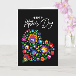 Cartão Dia de as mães Feliz com Texto Personalizado do Co
