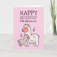 Dia de as mães Feliz de Cartografia Animal de Cute