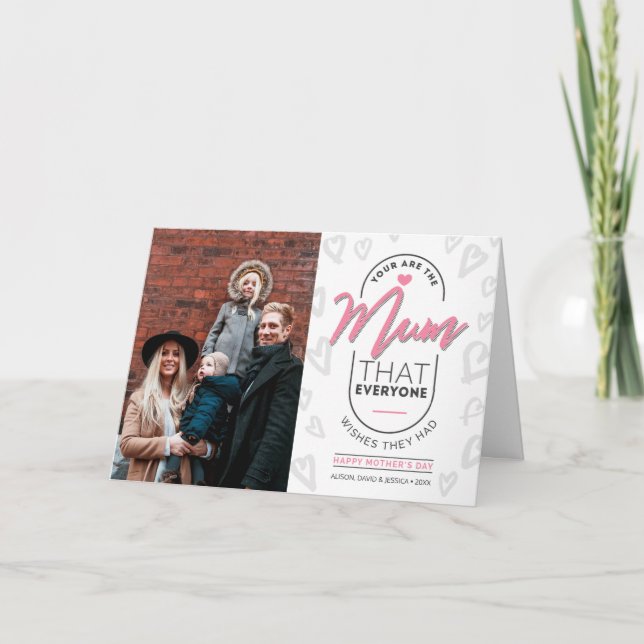 Cartão Dia de as mães Feliz de Nana  (Frente)