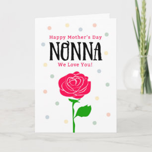Cartão Dia de as mães Feliz, Nonna, Você Quer Dizer Tudo