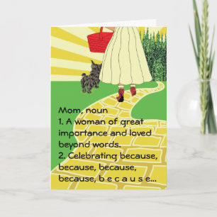Cartão Dia de as mães Feliz PORQUE