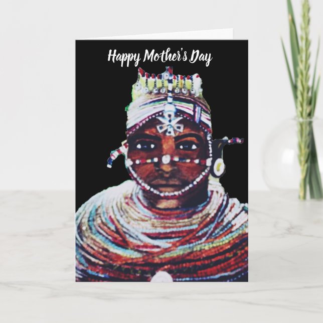 Cartão DIA DE AS MÃES FELIZ    QUEENcard (Frente)