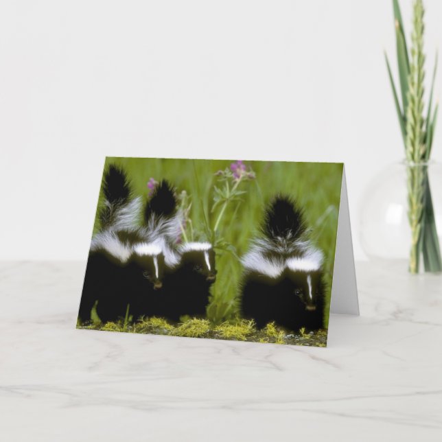 Cartão Dia de as mães Feliz Skunk (Frente)