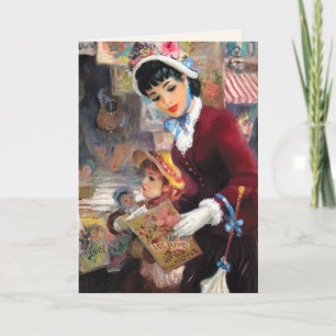 Cartão Dia de as mães Feliz Vintage Art