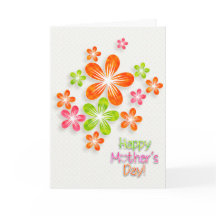 Dia de as mães - Flores e Corações Brilhantes Bril