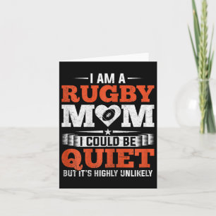 Cartão Dia de as mães Mães do Clube de Mães de Rugby Mãe