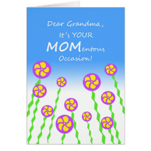 Cartão Dia de as mães para Avó MOMentous Occasion Pun