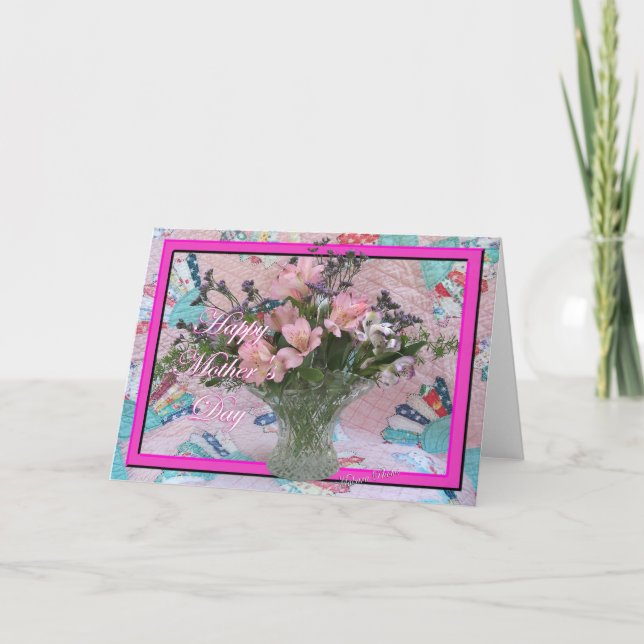Cartão Dia de as mães - personalizá-lo (Frente)