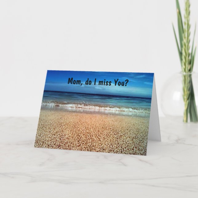 CARTÃO DIA DE AS MÃES SENDO FALTA DE VOCÊ MÃE (Frente)