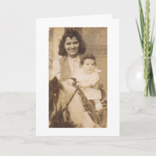 Cartão Dia de as mães Vintage