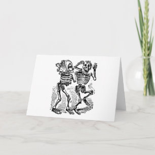 Cartão "Dia de Calaveras feliz" México do morto