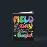 Cartão Dia de Campo de Professor Aluno Deixe os Jogos Com<br><div class="desc">Dia de Campo de Professor Aluno Deixe os Jogos Começarem Dia de Campo</div>