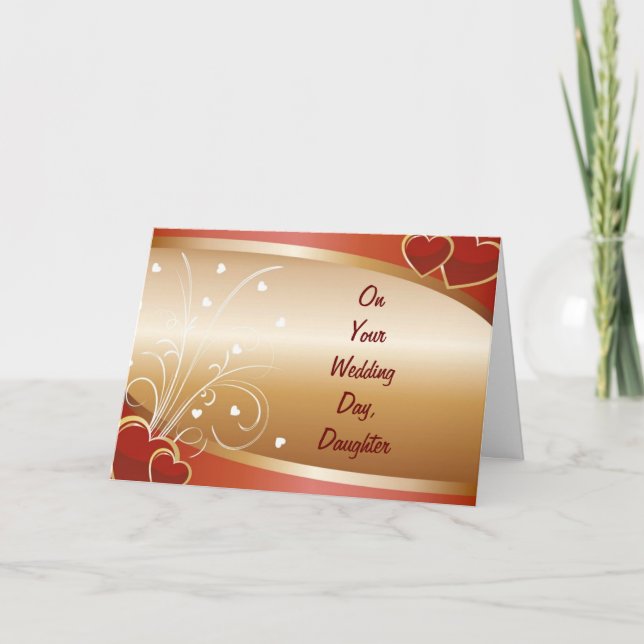 CARTÃO DIA DE CASAMENTO DA FILHA (Frente)