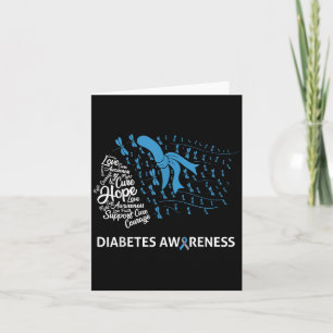 Cartão Dia de conscientização sobre diabetes tipo 1 da Li